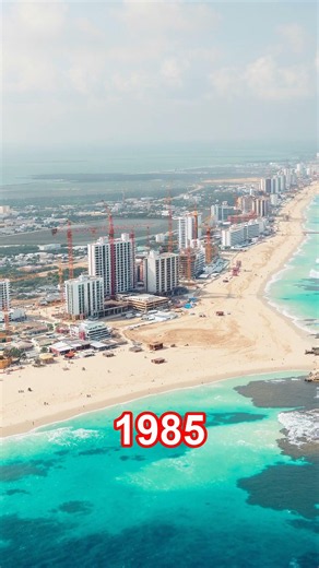 Cancun 1970 vs 2025 - Empty Sandbar to Mega Resort Strip