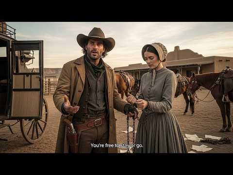 Mail Order Bride Arrived in Chains, The Cowboy Broke Them and Said "You're Free to Stay or Go"