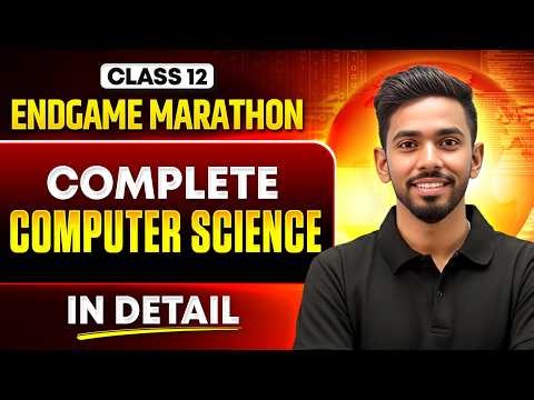 Class 12 Computer Science Marathon 2026 🔥 | Final One Shot Revision | CBSE Boards 2026