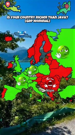 Is your country ___ than Java? #shorts #viral #mapping #mapping