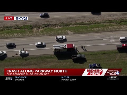 Lane restrictions in place along Parkway North after multi-vehicle crash
