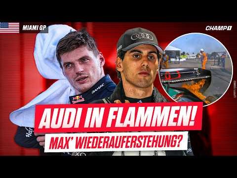 Audi brennt doppelt! Max’ Wiederauferstehung, Antonelli-Pole & Zanardi-Trauer | Miami am Samstag