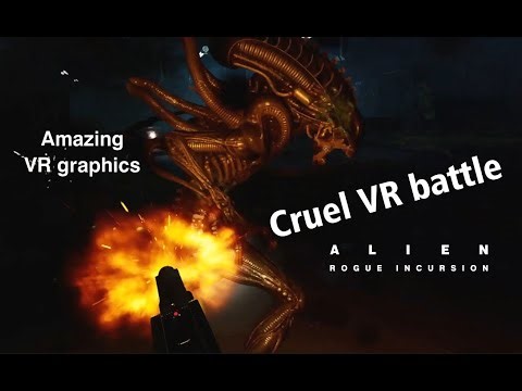Brutal VR battle with creepy Xenomorphs 👽 in Alien Rogue Incursion | Intense VR Experience