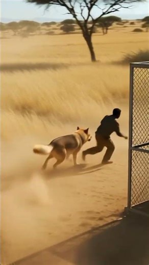 “Wolf Attack in Metal Cage! 🐺🔥 Man Escapes at Last Second | Extreme Survival Chase” #survival