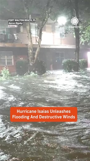 Hurricane Isaias brought powerful winds and torrential rain to the Florida Panhandle, causing widespread flooding, trapping residents in their homes and knocking out power to thousands across the region.