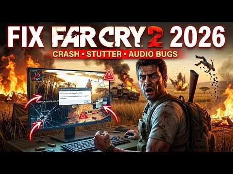Far Cry 2 PC FIX GUIDE 2026 | Splash Screen Crash, Stutter, Audio & NPC Glitches Fixed