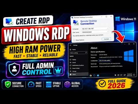 ✅ Windows RDP Setup Guide 2026 Easy Method for Beginners
