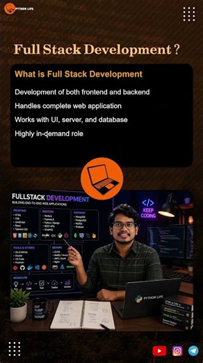 What is Full Stack Development | One of the Most Popular Software Careers | PythonLife