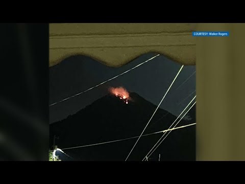 Fire reported on House Mountain