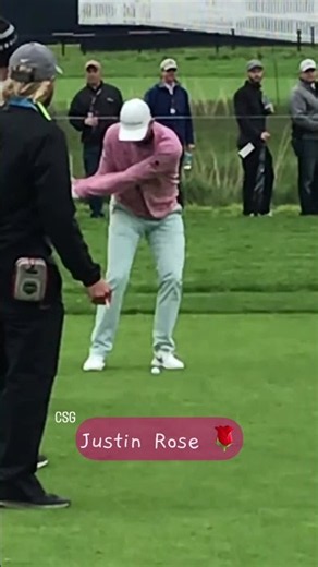 Justin Rose Iron Swing Face On at Bethpage Black PGA Championship
