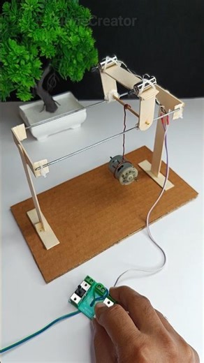 Drone Lifting Machine with DC Motor #DIYProject #DCMotor #ScienceProject