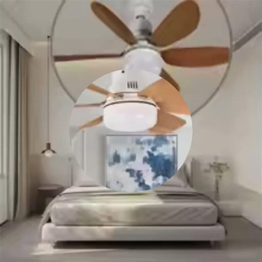 Home E26 E27 LED Ceiling Fan Light Wireless Remote Control with Stepless Dimming Night Lights Smart