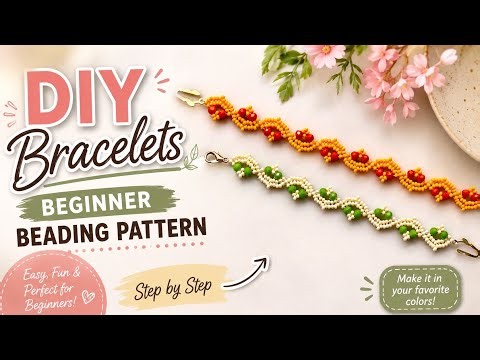 How to make a beaded bracelet. DIY Beaded bracelet. Beginner-friendly tutorial