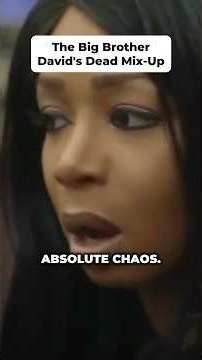 Big Brother's David's Dead Mix-Up #bigbrother