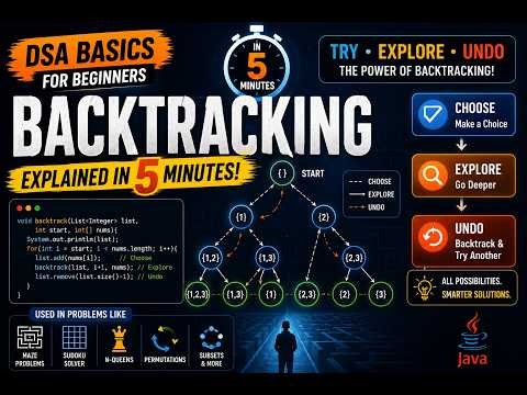 🔥 Backtracking in Java Explained in 5 Minutes | DSA Basics for Beginners