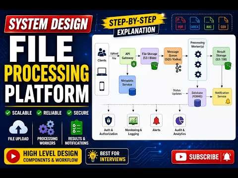 File Processing Platform System Design | System Design: File Processing Platform | File Processing