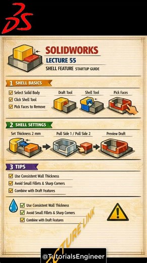 SOLIDWORKS #LECTURE 55 BEGINNER: #solidworks #eduction #3D #Drawing #academy @TutorialsEngineer