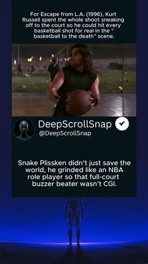 Escape from L.A. (1996) – Kurt Russell Trained to Nail Every Basketball Shot for Real