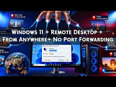 CONTROL Your PC From Anywhere in the World (RDP -NO Port Forwarding)
