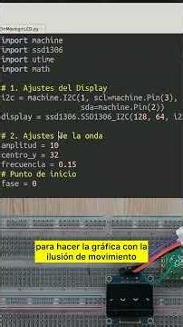 🌊 ¡Ondas Senoidales con MicroPython y OLED! | Matemáticas aplicadas con Raspberry Pi Pico | Shorts