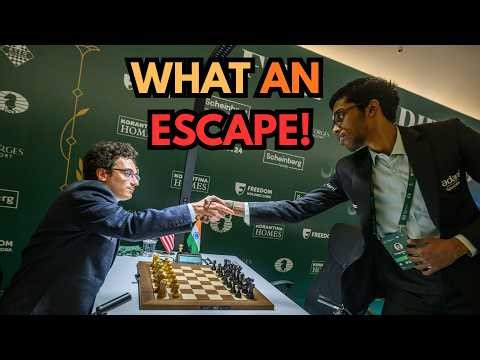 A Houdini-like Escape! | Caruana vs Praggnanandhaa | FIDE Candidates 2026