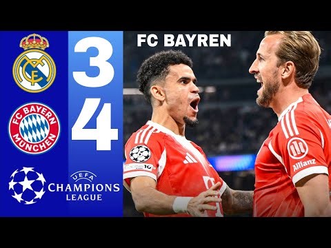 FC Bayern Munich vs Real Madrid 4-3 Highlights Arda Güler Goal • Michael Olise & Luis Díaz Goals