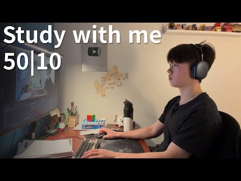 last minute exam cram💔 Y13 Lock In (50|10 study with me)