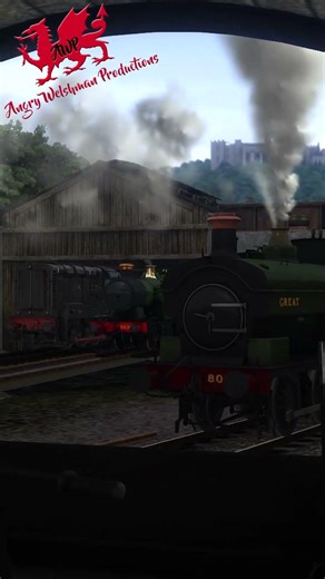 [TSC Shorts 110] GWR no.808 runs around its train at Llandeerdog, on the Penwyth valley railway.