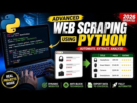 Advanced Web Scraping using Python 🔥 | Real Projects + Automation (2026)