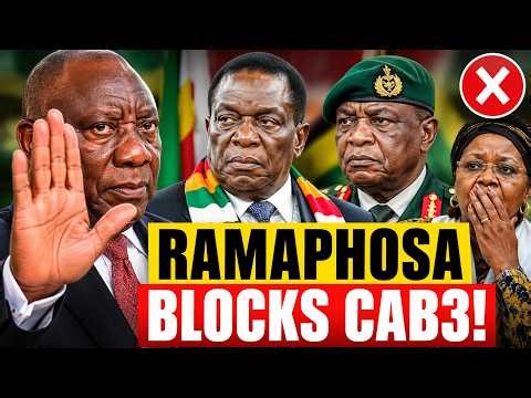 BREAKING NEWS|| Ramaphosa Blocks ZANU-PF CAB3 Push, Orders Emmerson Mnangagwa to Protect VP Chiwenga