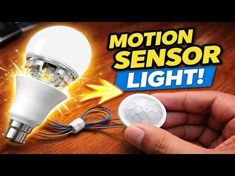 Convert Any LED Bulb into a Motion Sensor Light! 💡🏃‍♂️