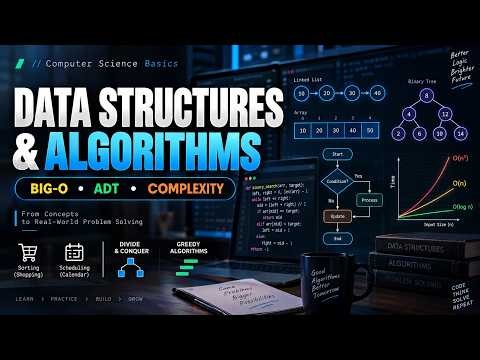 Data Structures & Algorithms Basics in 3 Minutes | Big-O, ADT, Complexity & Strategies | CSE-Basics