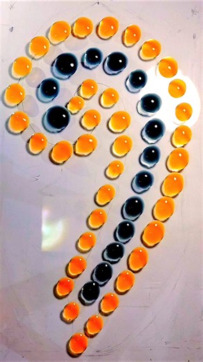 Oddly Satisfying Liquid Art 🧡 Mesmerizing Color Flow #Shorts