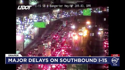 A crash on southbound I-15 between Midvale and Bluffdale is causing major delays. | KSL 5 TV