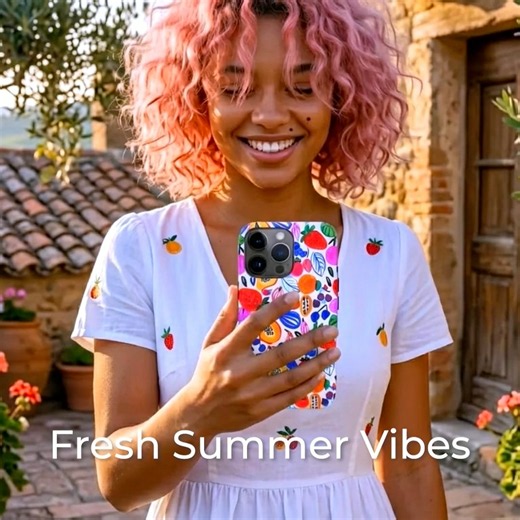 Slim Summer Fruit Cute Phone Case for Iphone 17 | iPhone 16 Case | iPhone 15 Pro Max, Iphone 14, Iphone 14 Pro Max, Iphone 13, G