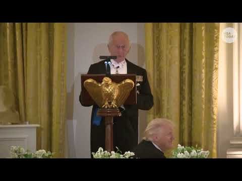 Full Trump and King Charles toasts at White House state dinner honor shared UK-US history