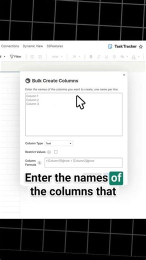 Create Many Smartsheet Columns at Once