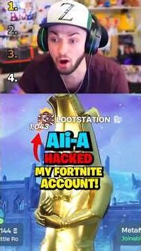 Ali-A HACKED My Fortnite Account...😨
