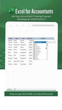 How to use TEXTJOIN Function/Formula in Excel?