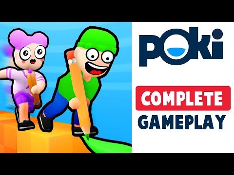 Draw my Path Obby - Complete Full Gameplay (POKI Games)