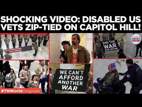 BREAKING: US Veterans Arrested In Capitol Hill Anti-War Protest, Disabled US Veterans Zip-Tied!