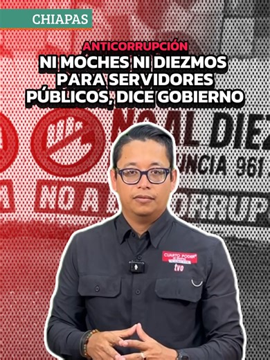 El gobierno de Chiapas mantiene la política pública de evitar diezmos y moches en diversos rubros de la administración estatal; tu denuncia es importante #NoticiaAlMomento #CuartoPoderMX #TuDiarioVivir #México #Chiapas