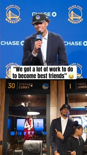 Yaxel on his locker being next to Steph’s 😅