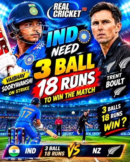 🔥 3 BALLS 🏏 18 RUNS! Can Vaibhav Sooryavanshi Do the IMPOSSIBLE? 😱 vs Trent Boult | Real Cricket