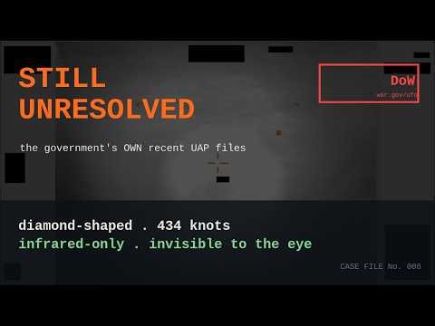 STILL UNRESOLVED — the government's OWN recent UAP files | The UAP Harold — Case File No. 008