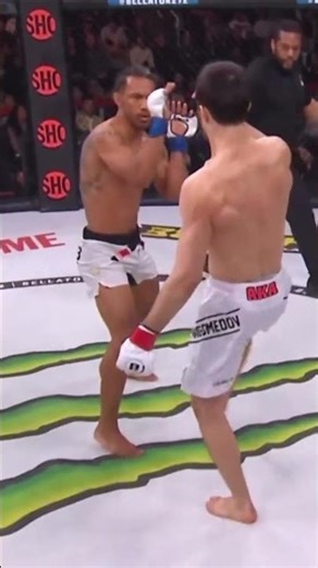 This Usman Nurmagomedov question mark kick is INSANE 😱 Stay for the replays! 👀🔥 #MMA #Bellator
