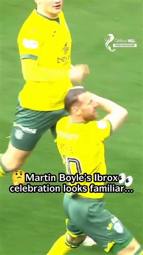 Martin Boyle's familiar celebration at Ibrox 👀