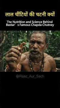Why Do Bastar Tribes Eat Red Ants? The Science Behind Chapda Chutney! 🐜#chapda #chapdachutney