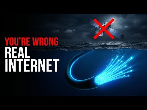 How the Internet Travels Under the Ocean 🌊 (Not Satellite ❌) | Fiber Optic Explained 💡