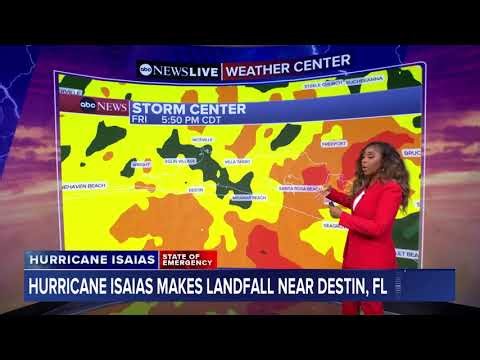 Hurricane Isaias makes landfall near Destin, Florida